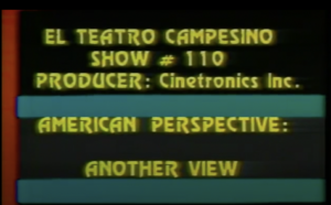 Image with the words El Teatro Campesino Show #110 